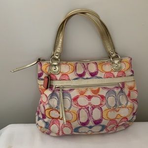 Coach Scribble summer bag tote